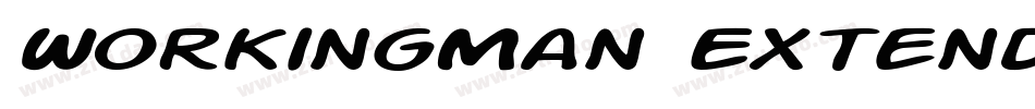 WorkingMan Extended字体转换